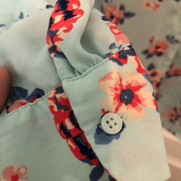 Faded Glory Floral Blouse - Picture 3 of 4